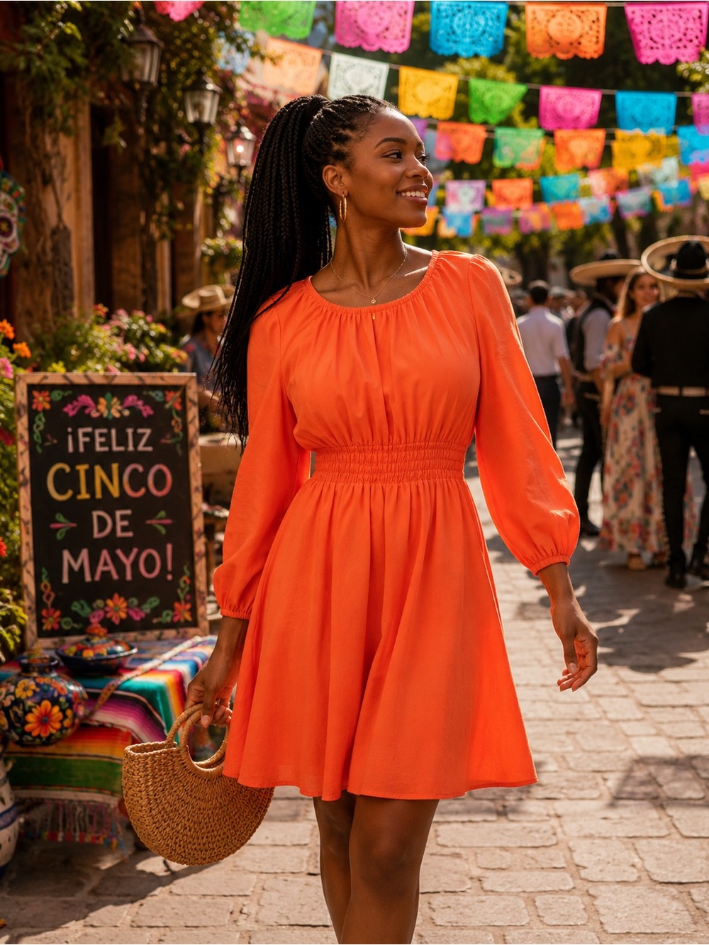 J. Crew Palermo smocked-waist mini dress in linen
